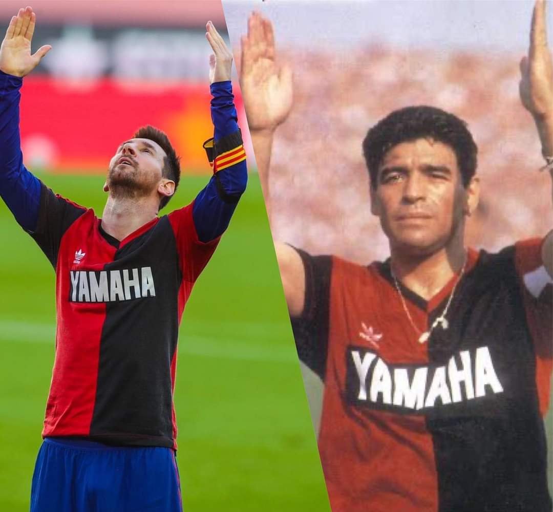 Messi reveals Newell's Old Boys shirt in tribute to Maradona after Barcelona  goal